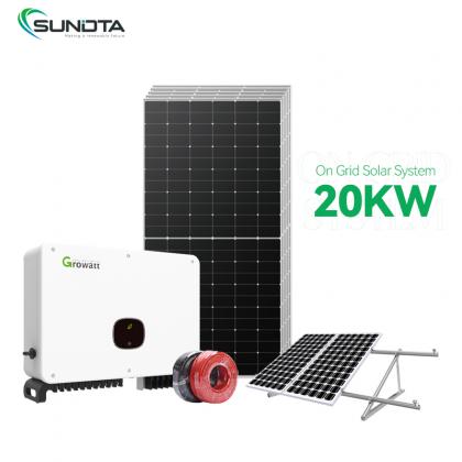Custom 20KW On Grid Solar System with Battery Storage,Wholesale 20KW On ...