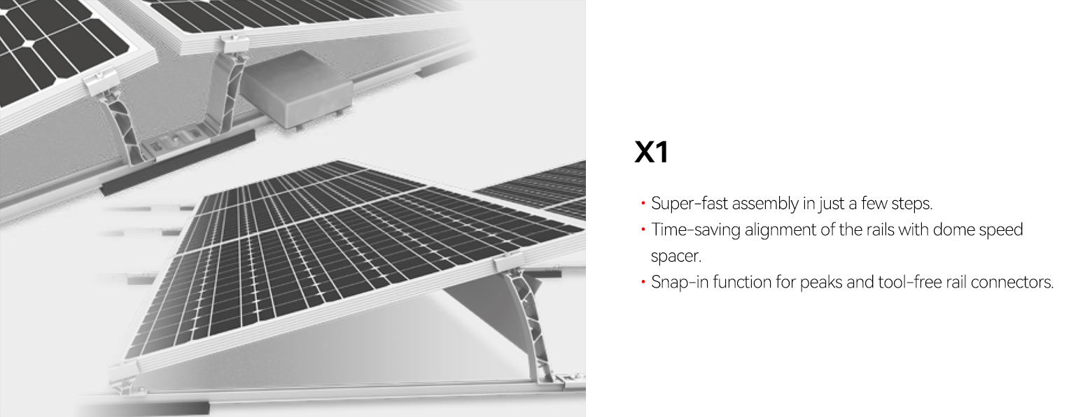 falt roof solar mounting system