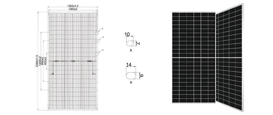 700w solar module