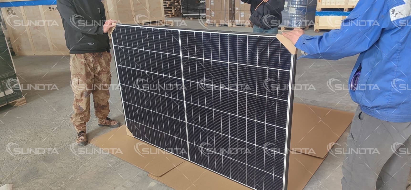 5 containers of black frame solar panels will be sent to Germany soon!
