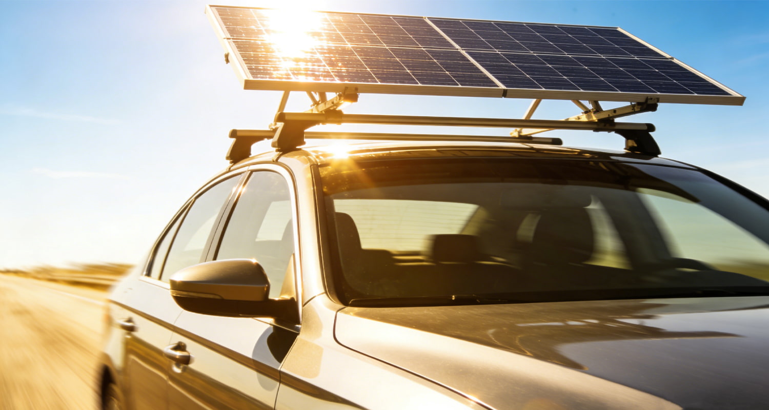 Nissan has installed solar panels on its electric vehicles!