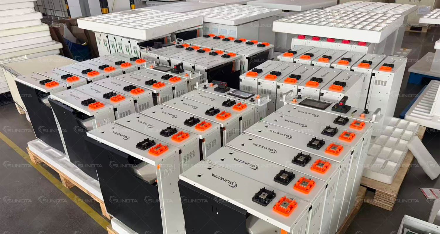 Guess What Just Left the Factory? 10 set SUNDTA 51.2V 100Ah Rack Batteries for Cuba!